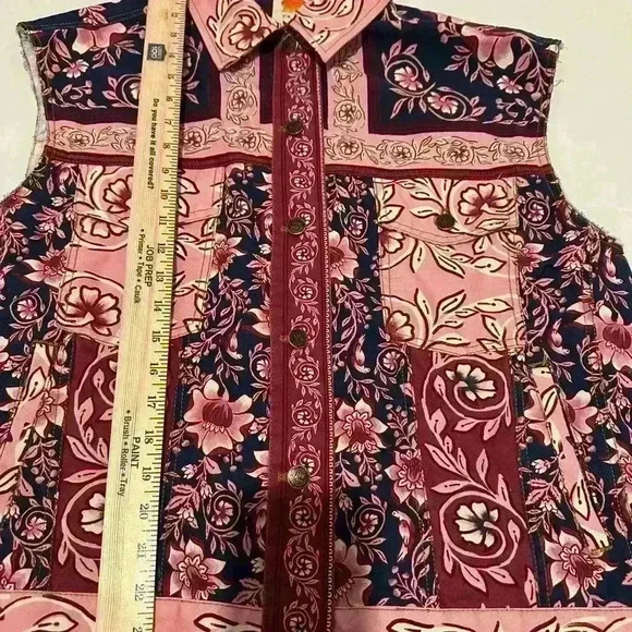 Farm Rio Vest - Floral Tapestry Pink XS - Picture 5 of 16